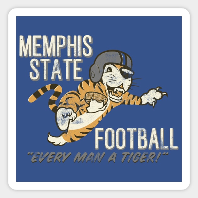 Memphis State Football Magnet by rt-shirts